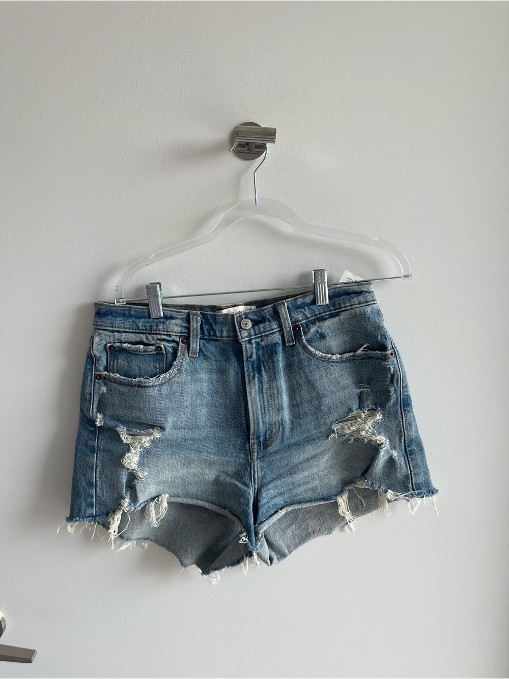 Abercombie Mom High Rise Curve Love Shorts